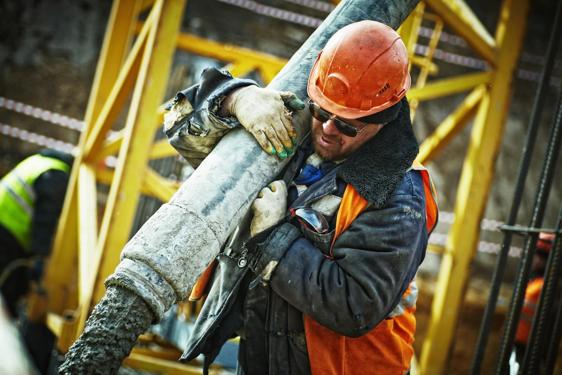 Detailed shot of production line machinery and components